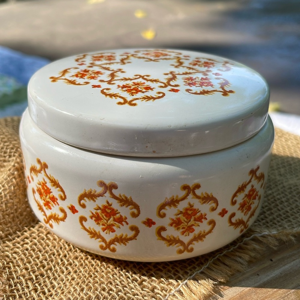Ceramic dish design exclusively for Parfums Rochas // porcelain // vintage